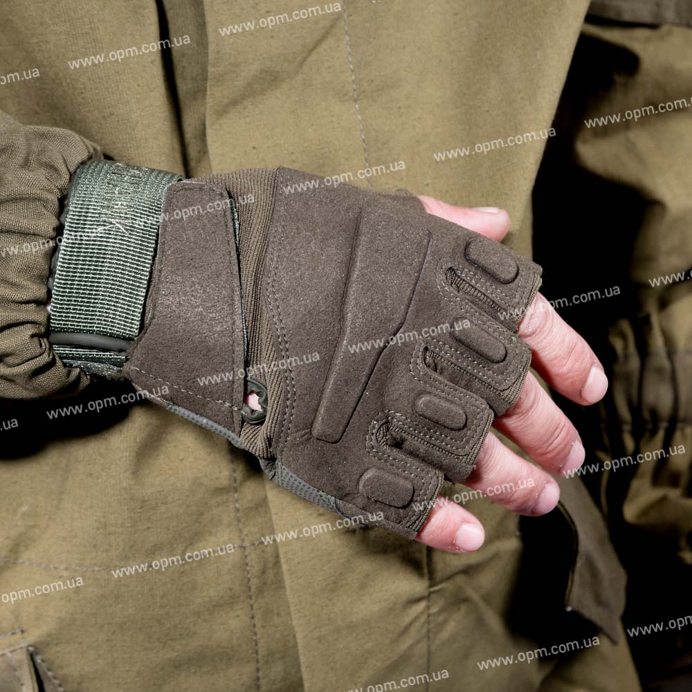 Тактические перчатки Беспалые Black Hawk койот в военторг tactic24.com.ua