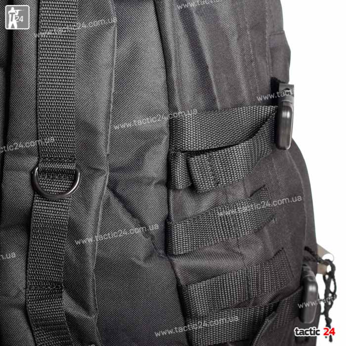 Военный тактический рюкзак Полиция черный 40л  в военторг tactic24.com.ua