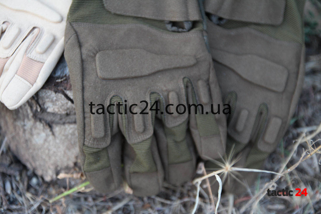 Тактические перчатки полнопалые Black Hawk Олива в военторг tactic24.com.ua
